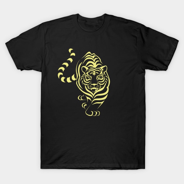 Golden Tiger T-Shirt by Cotetti